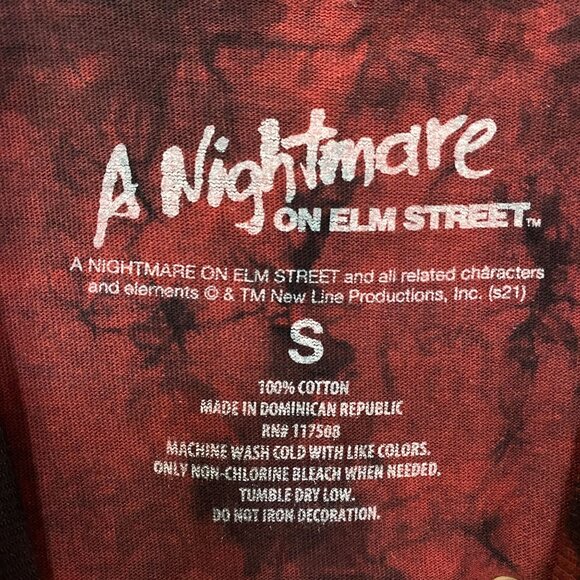 Freddy Krueger A Nightmare On Elm Street Tie Dye T-Shirt Small - Picture 4 of 4